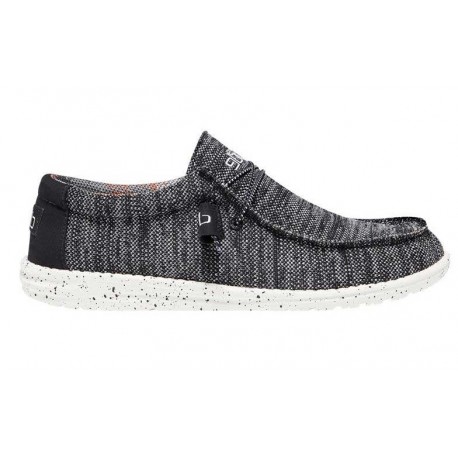 Hey Dude Wally Sox 11035-4912 Black Ανδρικό πάινο παπούτσι