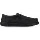 Hey Dude Wally Stretch Canvas Black/Black 40700-060