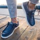 Hey Dude Wally Stretch Canvas Navy 40700-410