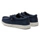 Hey Dude Wally Stretch Canvas Navy 40700-410