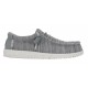 Hey Dude Wally Stretch Sox Grey 41898-030