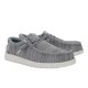 Hey Dude Wally Stretch Sox Grey 41898-030