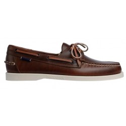 Sebago Docksides Portland Waxed L70000GO-900 Brown/White Ανδρικό Ιστοπλοϊκό