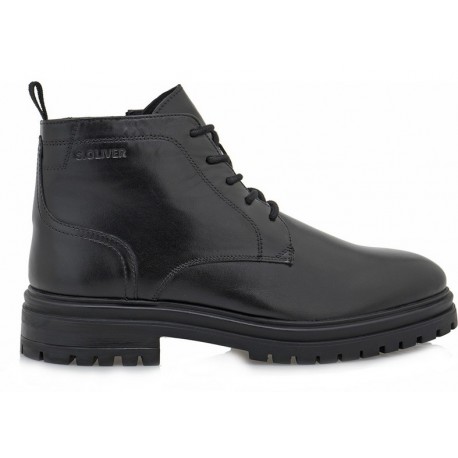 s Oliver Leather Boot 5-16228-43 001 Black
