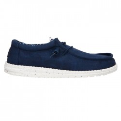 Hey Dude Wally Stretch Canvas Navy 40700-410